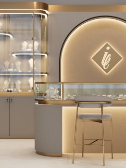 Design, manufacture, and installation of the shop: Cara Jewelry Shop, Soi Ramkhamhaeng 26/1, Bangkok.